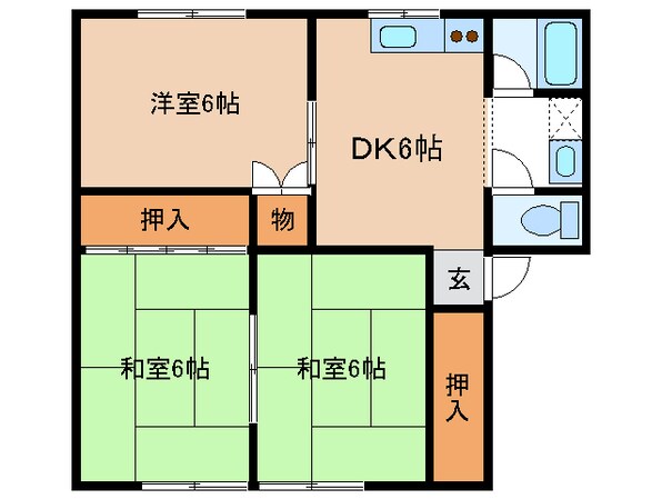 阿漕駅 徒歩22分 1階の物件間取画像